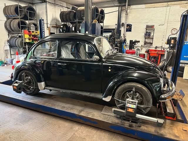 Classic Car in Garage